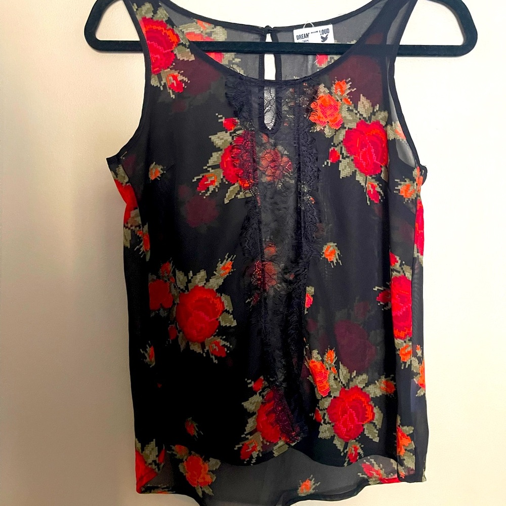 Sheer tank top